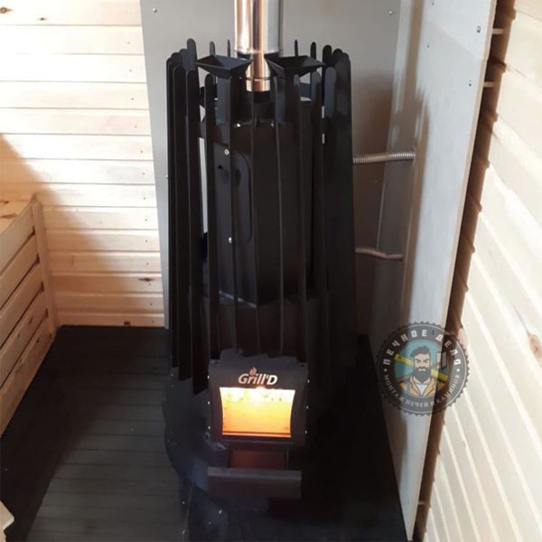 Монтаж печи для бани Grill'D Cometa Vega Short